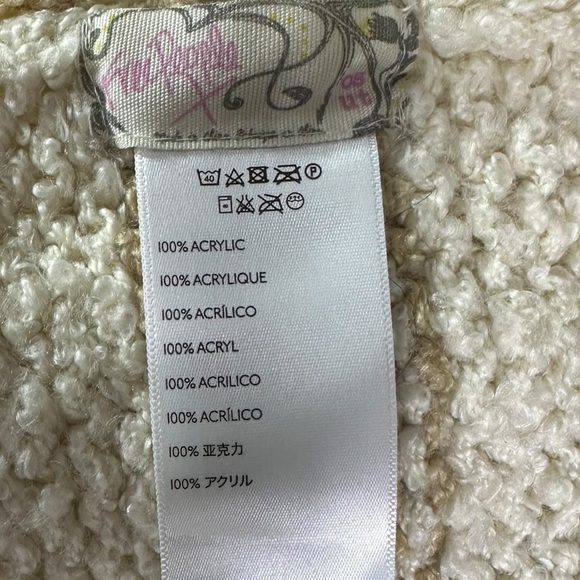 Free People Nova Tassel Scarf in Natural One Size Chunky Oversized Whimsical - Picture 11 of 14